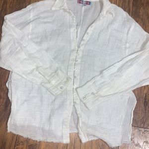 Urban Outfitters White Button Down Shirt